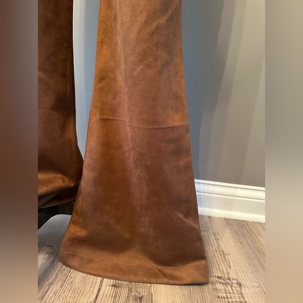 Brown western suede flares extra large - Picture 4 of 5